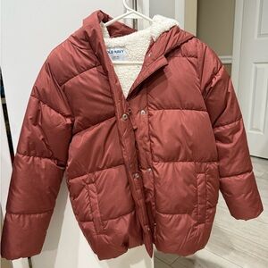 Old Navy Sherpa Lined Kids Puffer Jacket.